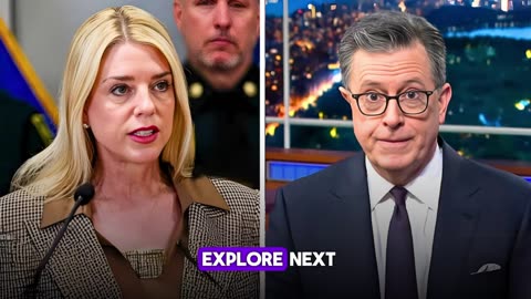 Stephen Colbert INSULTS Pam Bondi on Live Tv–Her response Leaves entire Studio Speechless!!