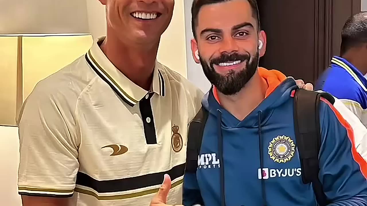 Ronaldo and Virat Kohli Amazing Collab # viratkohli# cristiano ronaldo