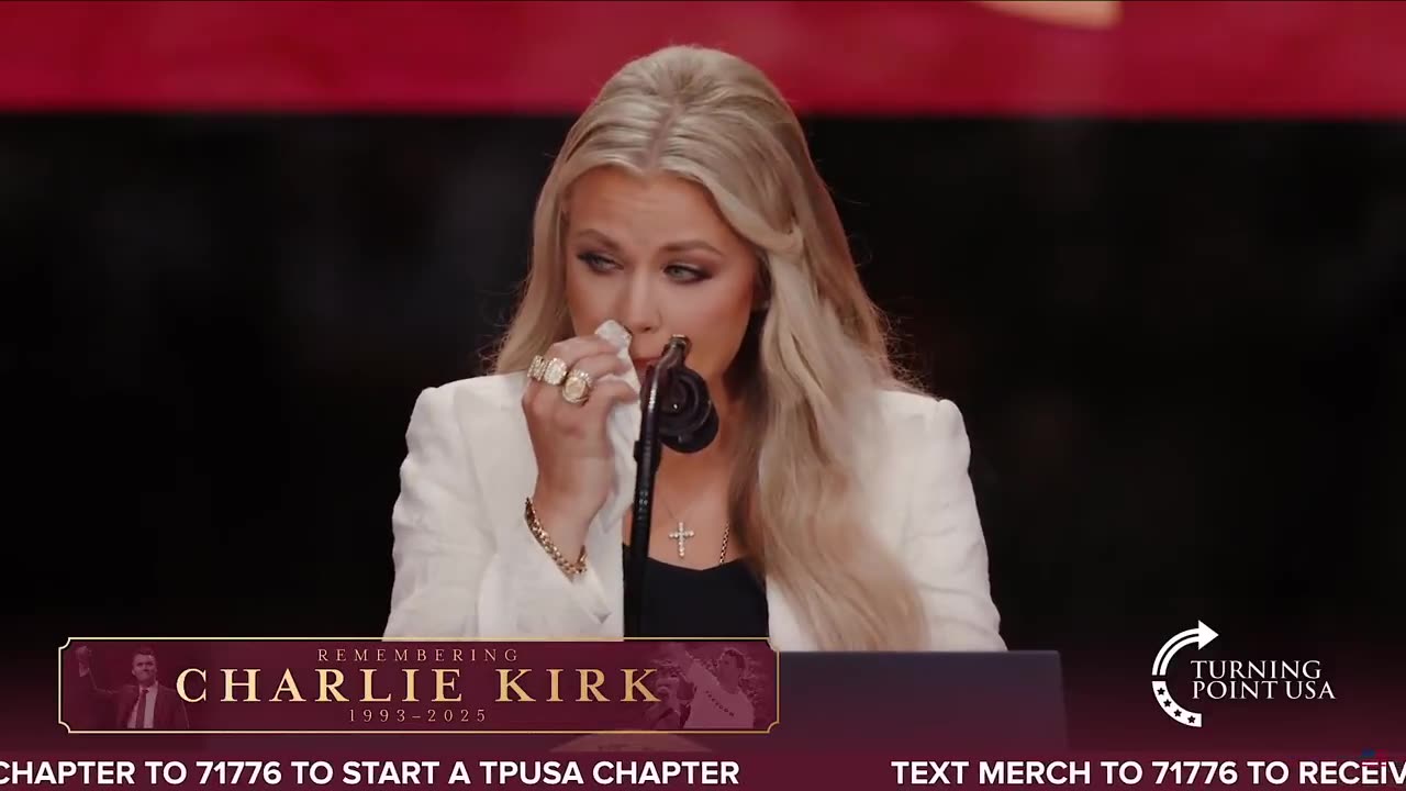 Erika Kirk Describes The Moments Following Her Husbands Murder In Harrowing Speech