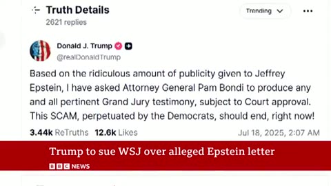 Donald Trump orders officials to release Epstein court documents after mounting pressure |Sunma966
