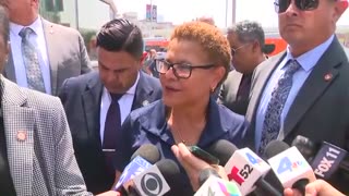 Karen Bass Flips A Lid After Border Patrol Arrests Illegal Outside Gavin Newsom Event