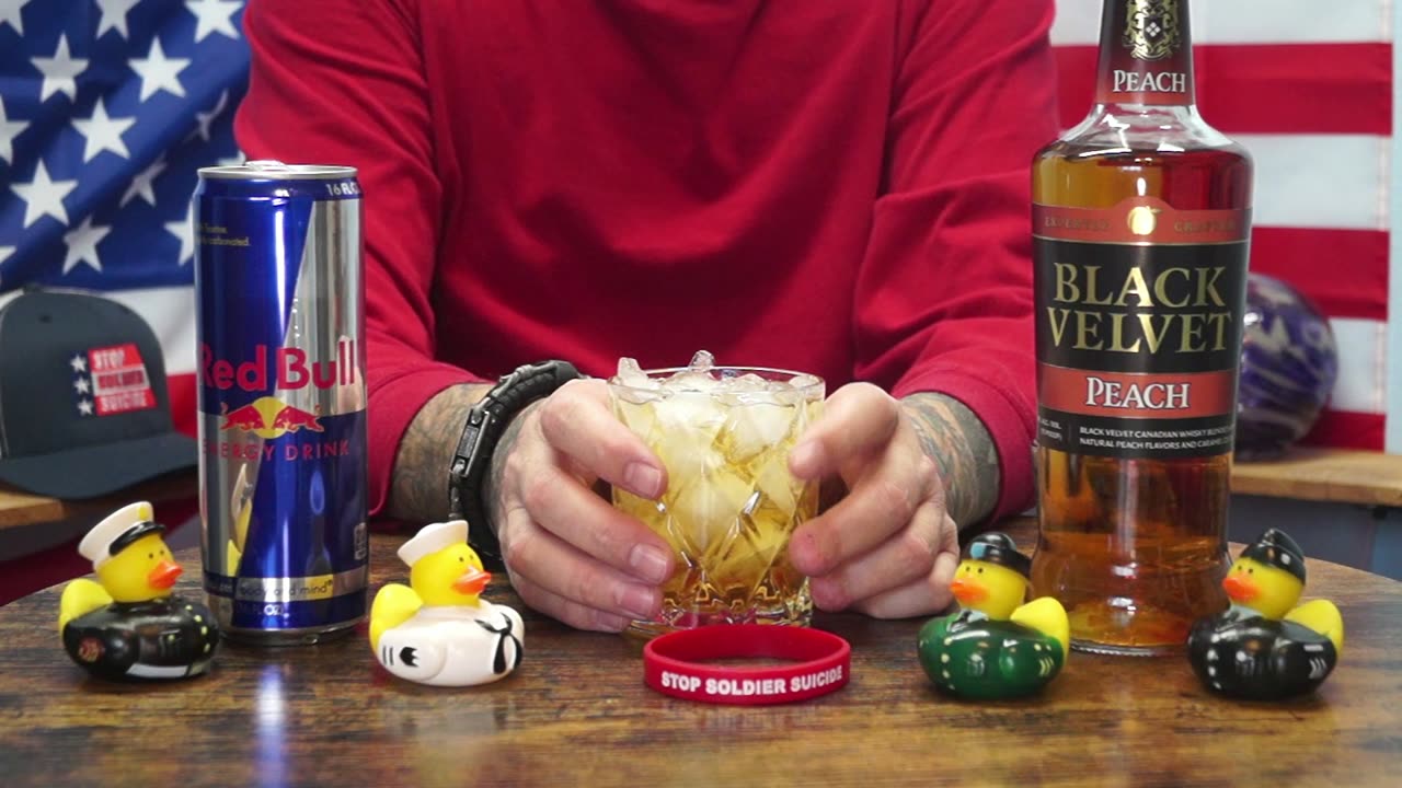Ronald Weinmeister - Black Velvet Peach Whiskey & Redbull
