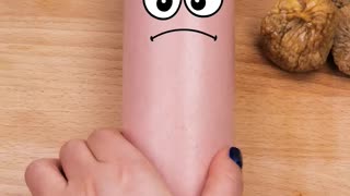 Emergency C-section, sausage gives birth to a nugget!