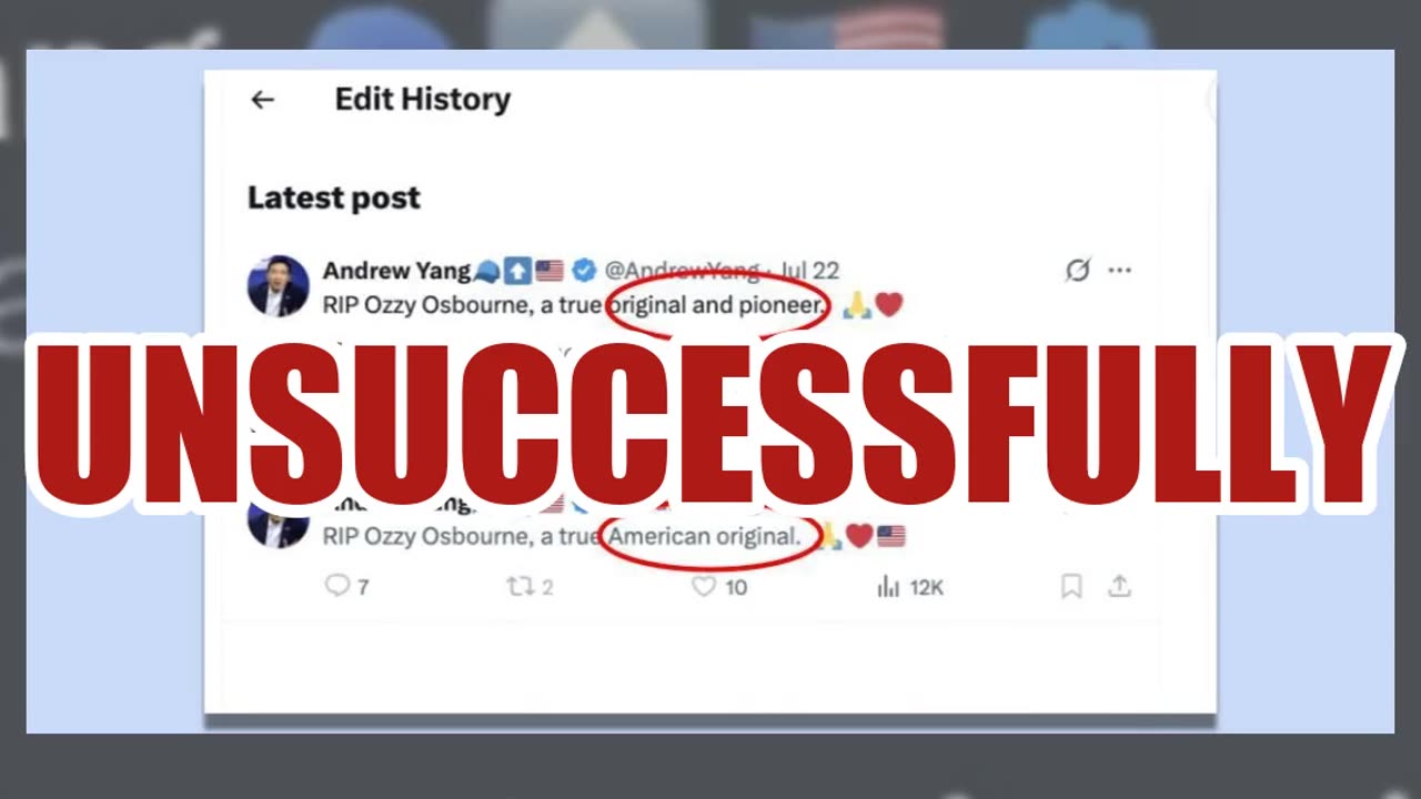 Fact Check: Andrew Yang DID Write On X That Ozzy Osbourne Was 'A True American Original'