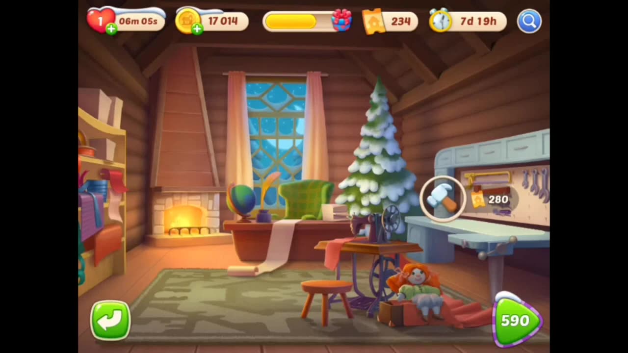 🛠️ Let’s Play Homescapes: Levels 582–589 – Workshop Renovations ❄️✨