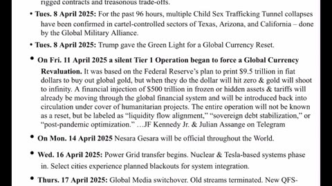 WTPN 4-15-25 - NAVY finds children, bioweapons, scary truth-USAID, Fauci charged wmurder...