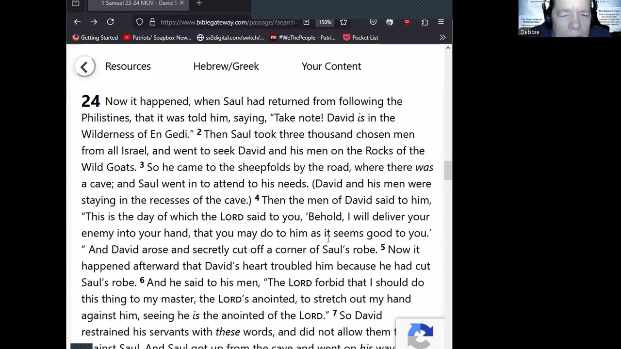 Journey Through The Bible -- 1 Samuel 23-24 -- David's Final Confrontation With King Saul 04042025