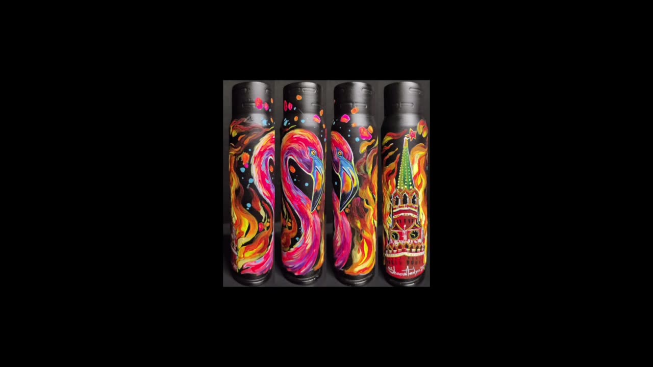🎨🔥 Ukraine Russia War | Flamingo / Kremlin Painted on 30mm Shell | RCF