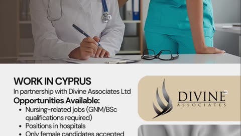 Nursing Careers in Cyprus with Divine Associates Ltd – Secure Your Future Abroad