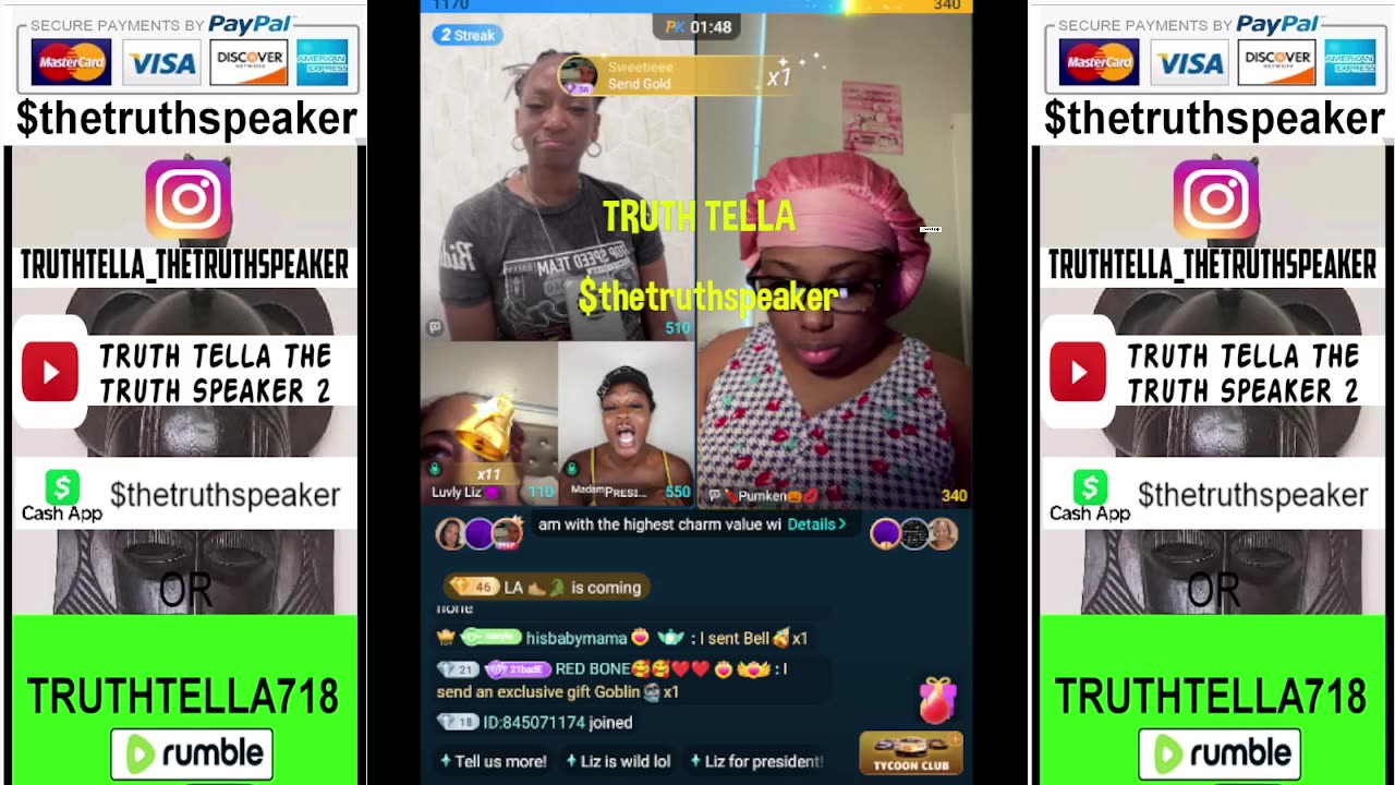 21BADBITCH, PUMKEN, LUVLY LIZ, MADAM LO, DAREALSUPABIHH, DREBABY & RECEIPTQUEEN TEAM PK