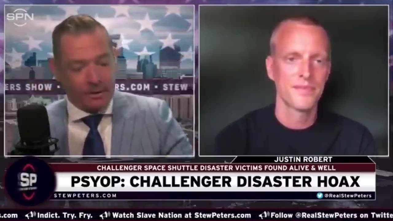 Stew Peters & Justin Robert Talk CHALLENGER HOAX