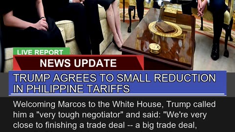 Trump Agrees to Small Reduction in Philippine Tari