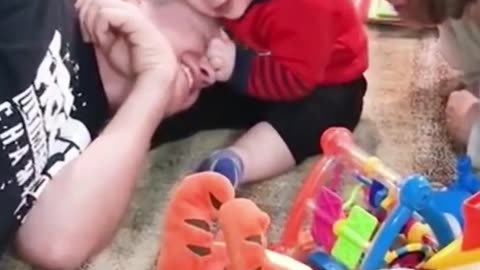 funny playful babies