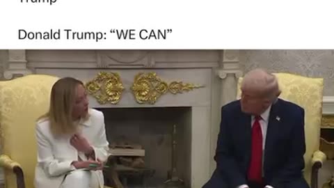BREAKING Italy's Prime Minister Giorgia Meloni stuns the World by saying she wants to "Make The West Great Again" with President Trump Donald Trump: "WE CAN"