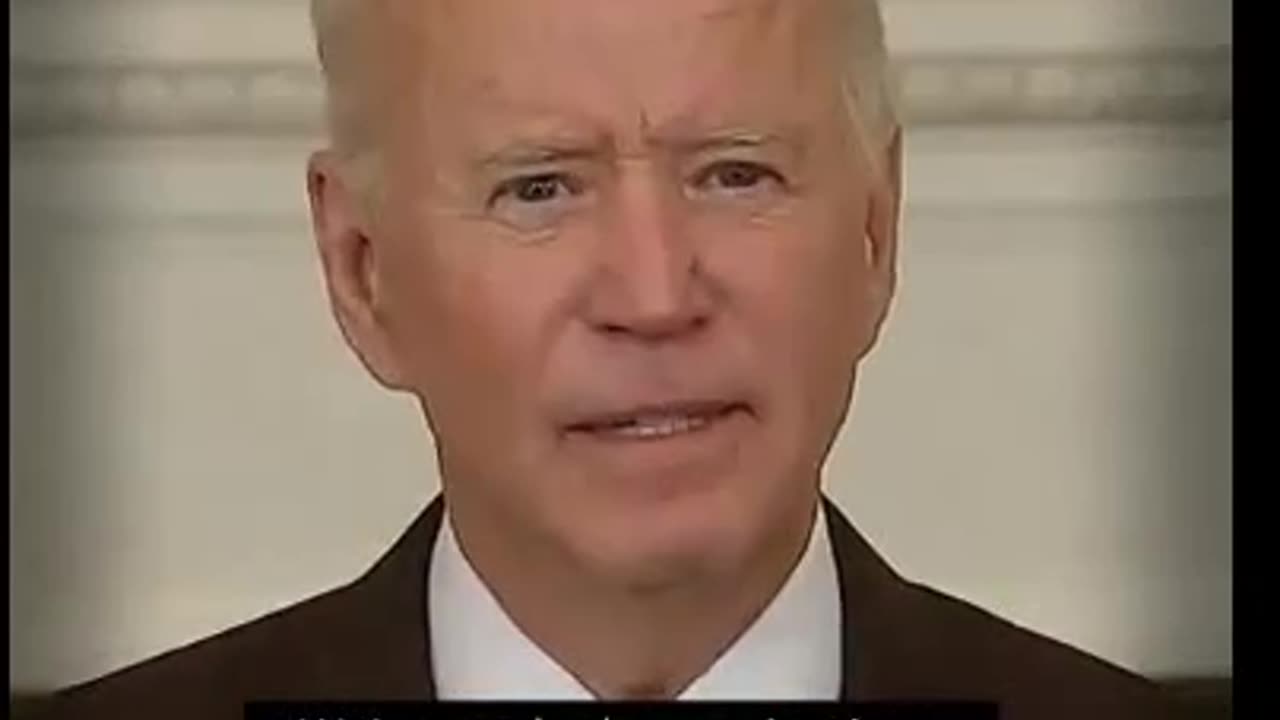 MESSAGE FOR THE UNVACCINATED FROM "PRES." JOSEPH BIDEN
