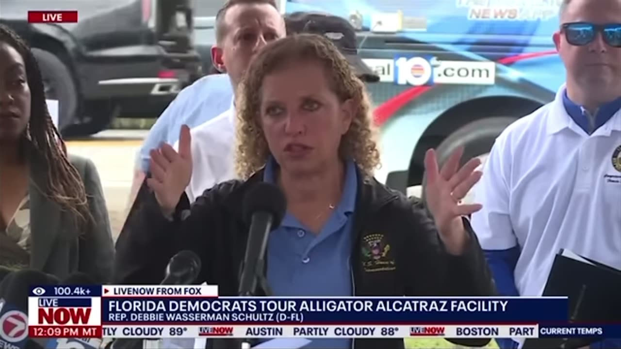 Debbie Wasserman Schultz Says Alligator Alcatraz Inmates "Brush Their Teeth Where They Poop"
