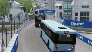 Corrida de Onibus nas Ruas de Monaco