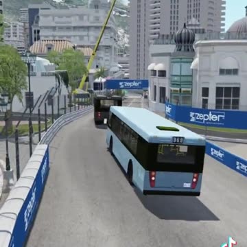Corrida de Onibus nas Ruas de Monaco