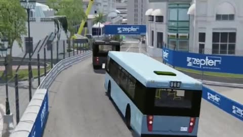 Corrida de Onibus nas Ruas de Monaco
