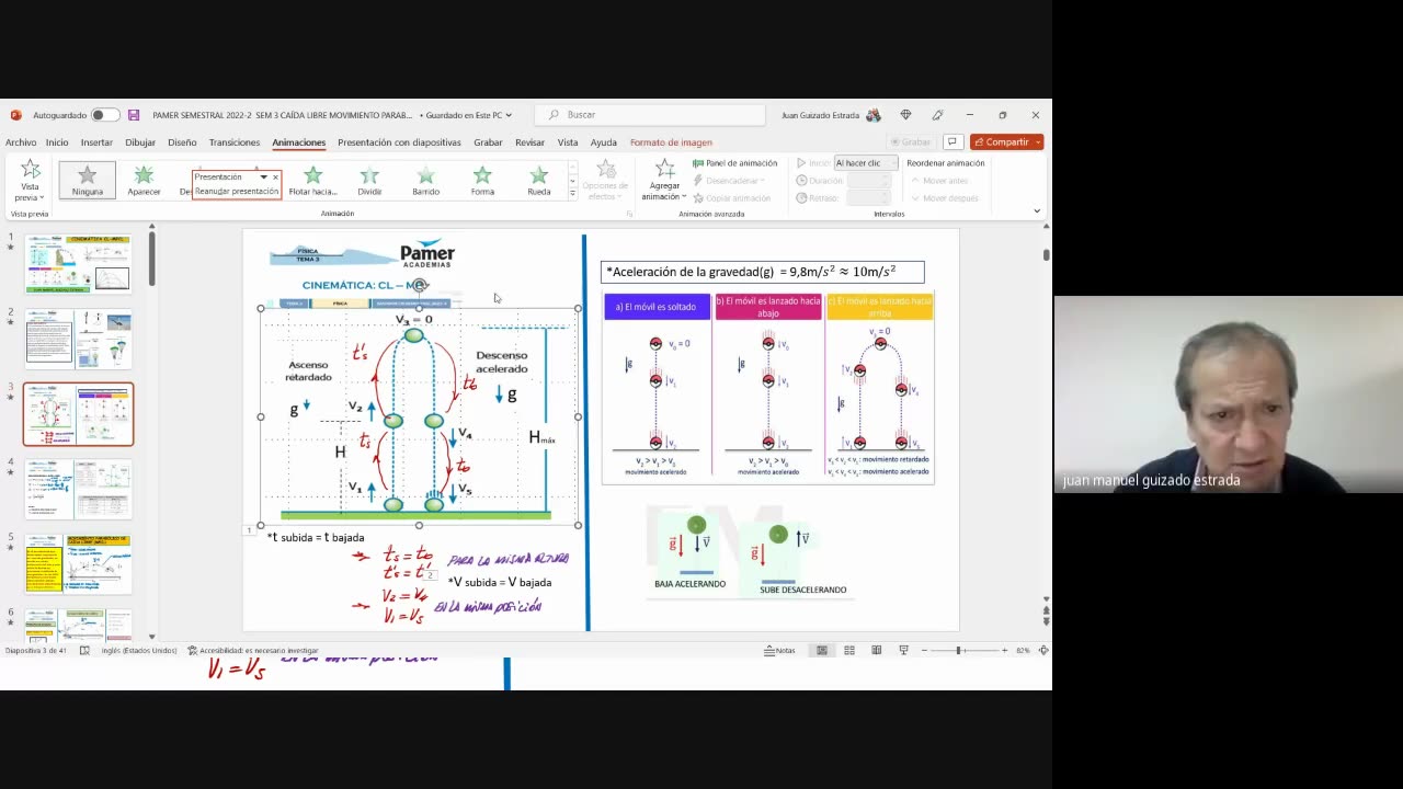 PAMER SEMESTRAL 2023 | Semana 03 | Física: Caída Libre