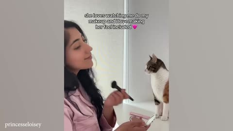 When you and your cat share the same brain cell ❤️