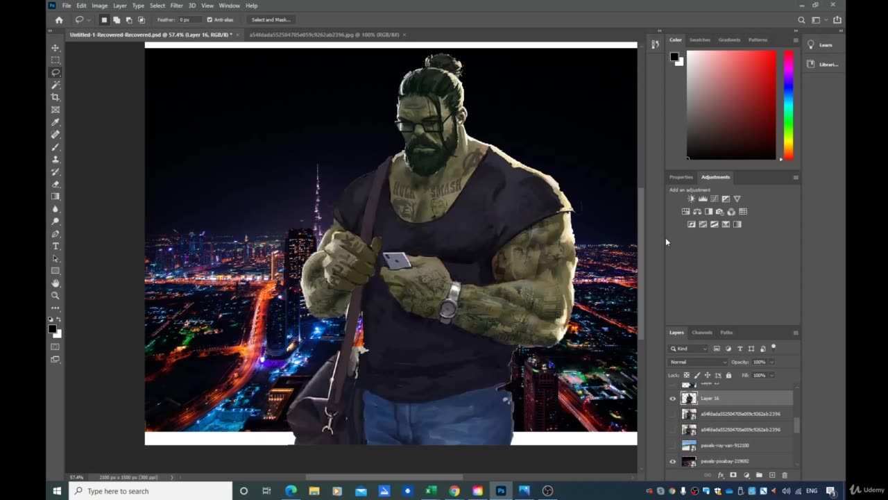 Adobe Photoshop CC-Basic Photoshop training-017 Basic modifications Part 4