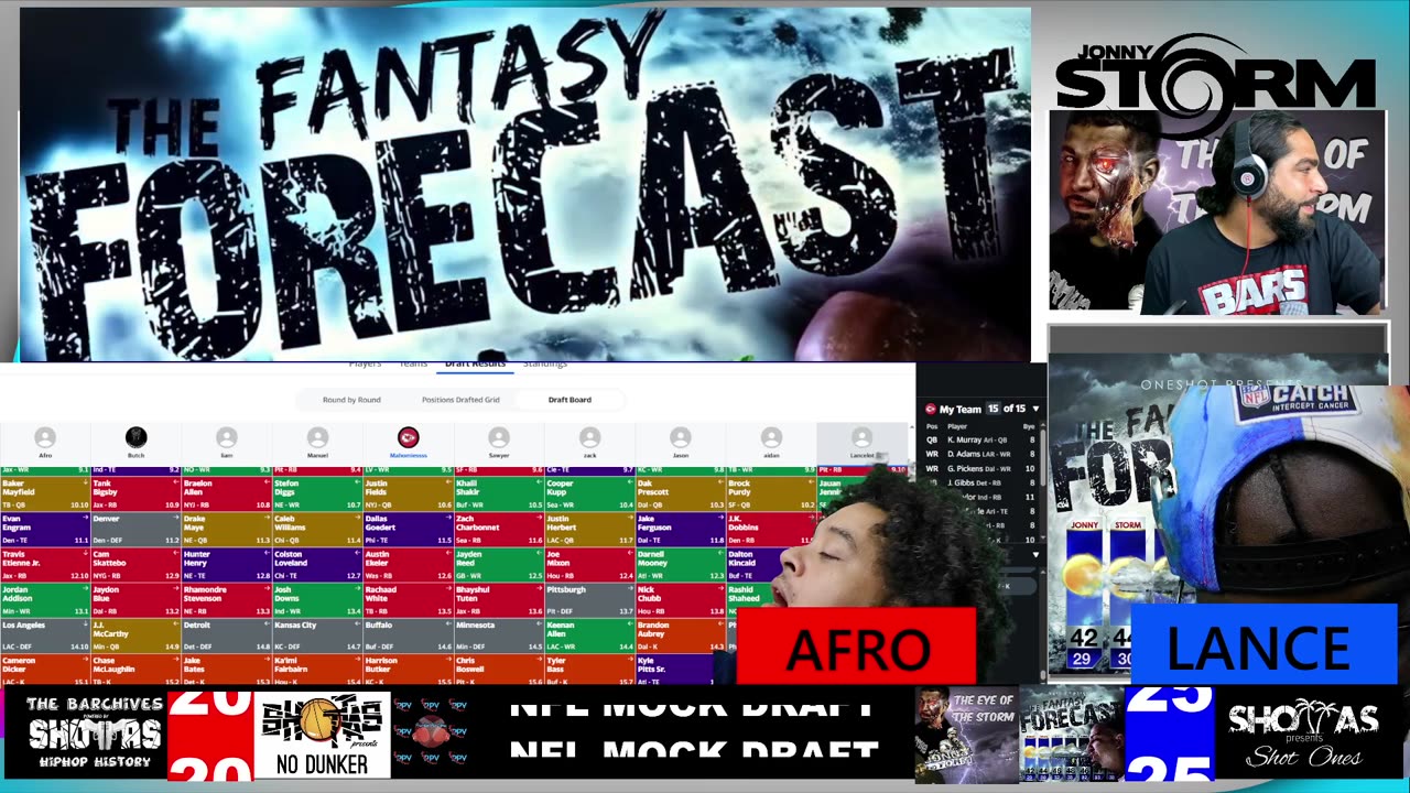 LIVE NFL MOCK DRAFT 2025