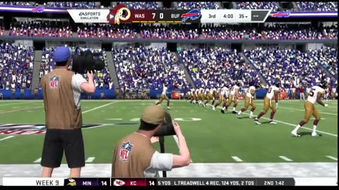 1965 REDSKINS VS Madden 20 I Franchise SEASON 1 WEEK 9 REDSKINS VS Buffalo Bills