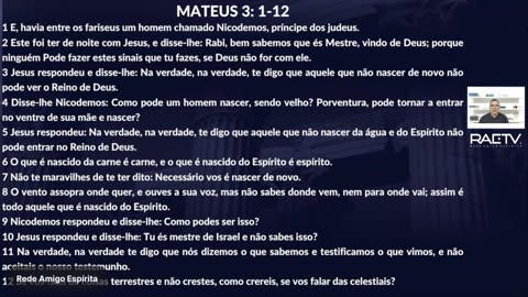 DIÁLOGO DE JESUS COM NICODEMOS. PARTE 6. Com Marcelo Badaró