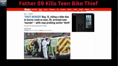 Father 59 Kills Teen Bike Thief Manchester