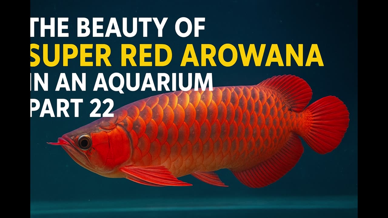 "The Beauty of Super Red Arowana in an Aquarium, Part 22"