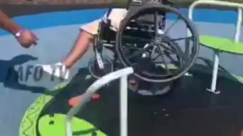 Its not hard to figure out how she wound up in a wheelchair...