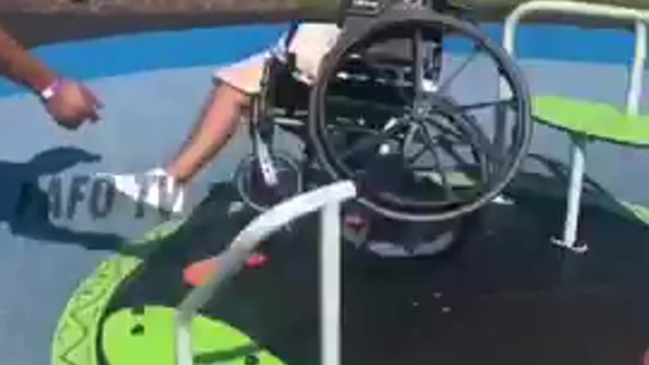 Its not hard to figure out how she wound up in a wheelchair...