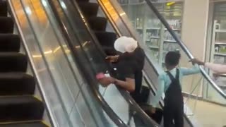 😱🤣 Woman's Escalator Disaster! | FunFM