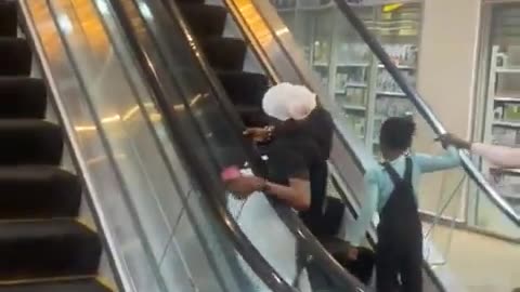 😱🤣 Woman's Escalator Disaster! | FunFM