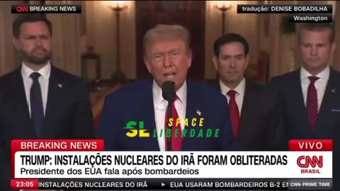 Trump agradece a Deus após ataque às instalações nucleares iranianas "Nós te amamos, Deus. E amamos nosso grande exército. Deus abençoe o Oriente Médio, Deus abençoe Israel e Deus abençoe a América."