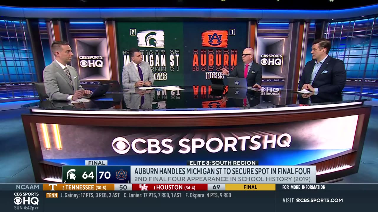 Auburn handles Michigan State, earns last Final Four spot - Analysis