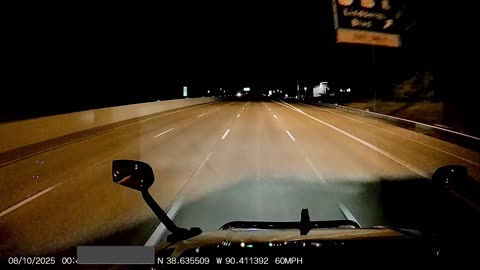 Speeding Car Blows Past Semi Outside St. Louis