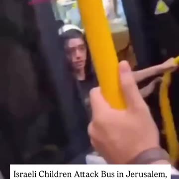 In Jerusalem’s Bnei Brak, a group of I$rael1 children stormed a bus, chanting ‘D3ath to Arabs’