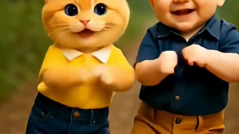 Cat Funny Dance 😂