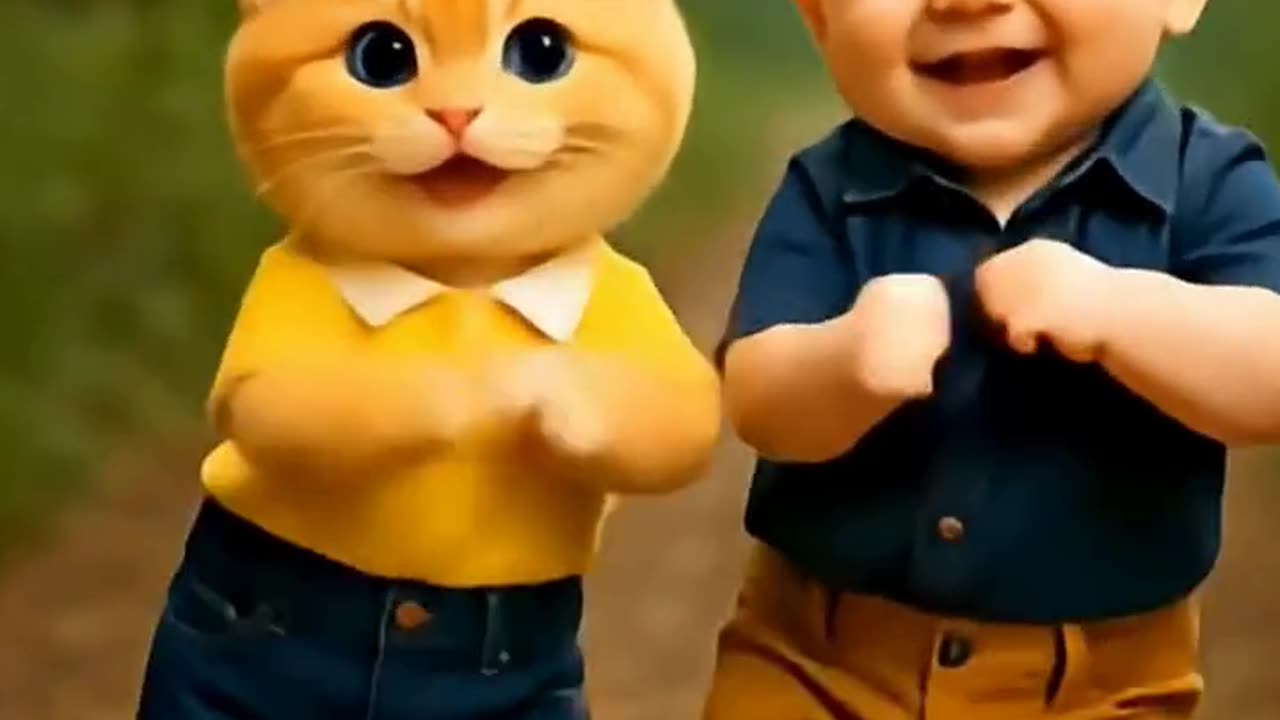 Cat Funny Dance 😂