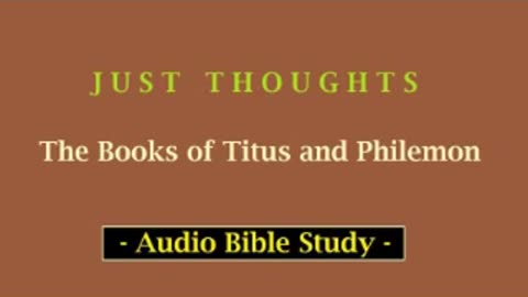 Just Thoughts - The Books of Titus and Philemon (2013) Retro