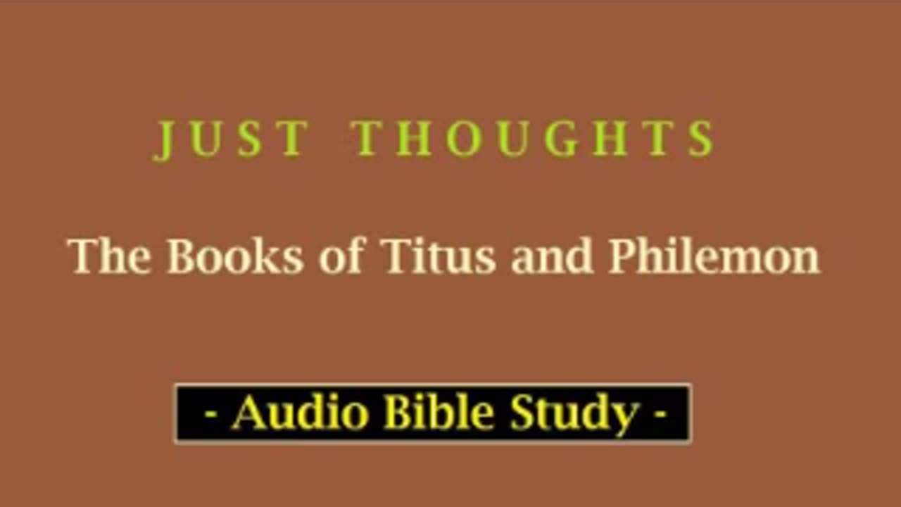 Just Thoughts - The Books of Titus and Philemon (2013) Retro
