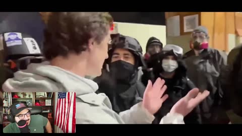 Travis Protects #Nick Shirley From #ANTIFA Members At #Portland #ICE #Protest