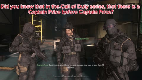 Did you know: Captain Price from Call of Duty.