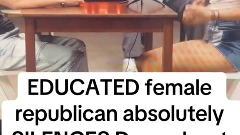Educated female republican absolutely silences Dean about Kamala being a bad person