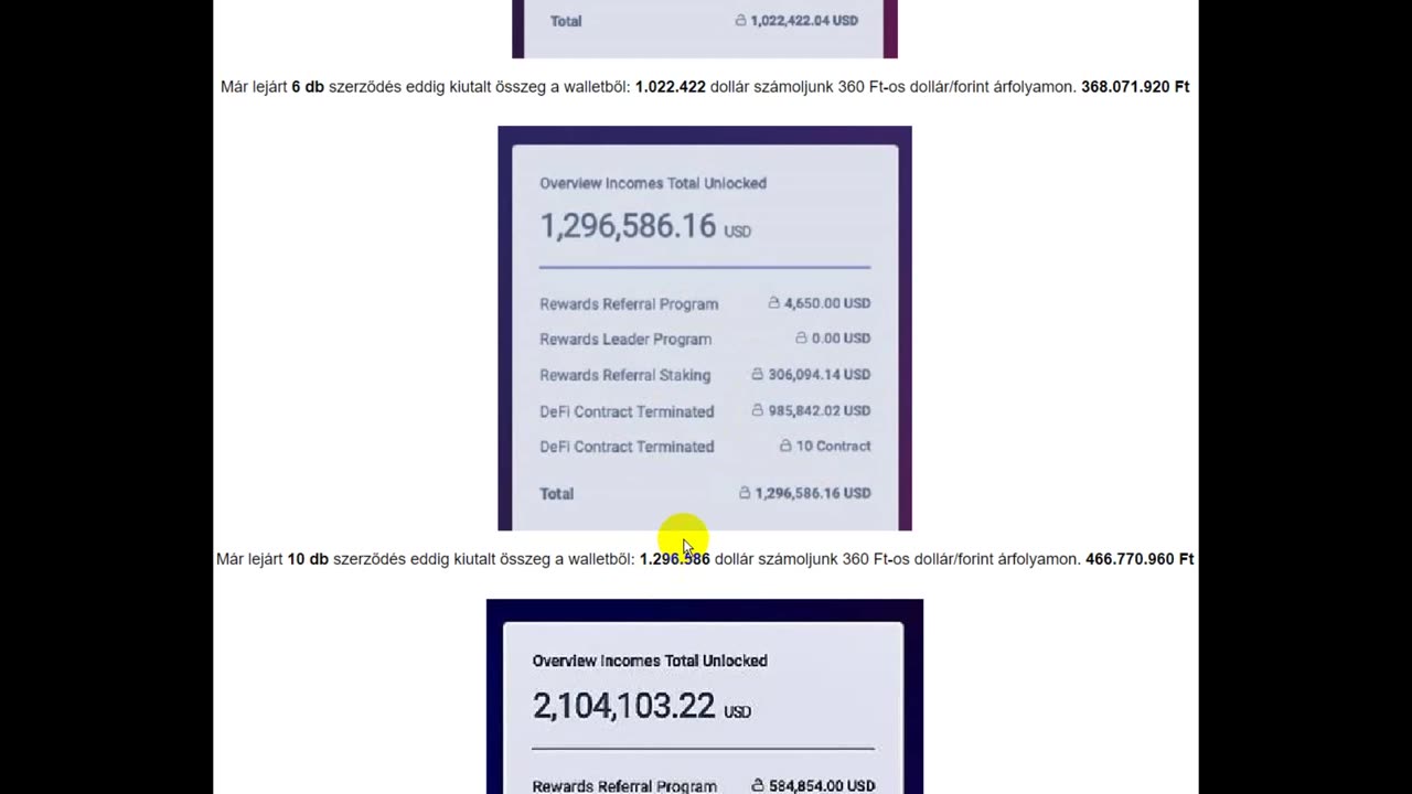 Cryptex - Már lejárt kifizetett szerződések