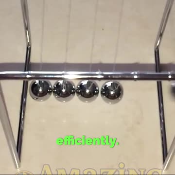 Newton’s Cradle energy rebound → #Physics #Curious