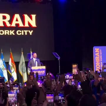 Zohran Mamdani Greets Supporters After Winning the New York Mayor Race