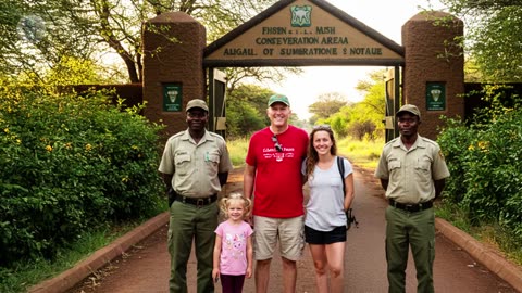 The lion was crying in front of a man's house. When the ranger arrived, something shocking happened.